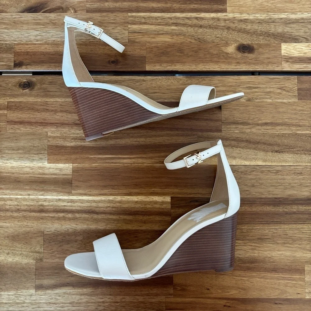 Michael Michael Kors Fiona Wedge Dress Sandals Size‎ 9.5